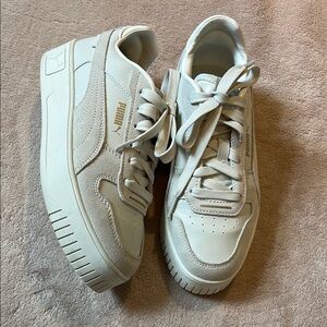 Puma Off-White Platform Sneakers